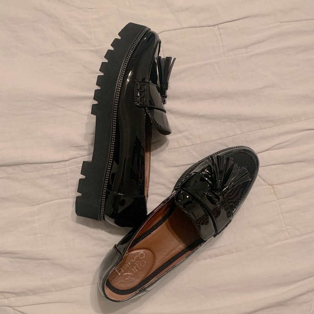 Black Tasseled Loafers